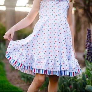New Girls 4th of July dress! stars and stripes dress, patriotic dress